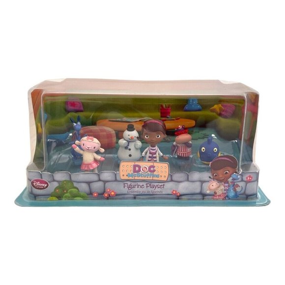 Disney Store Doc Mcstuffins 6 Piece Figure Set Figurine Playset - Picture 1 of 5